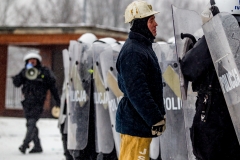 JASTRZĘBIE ZDRÓJ PROTEST GÓRNIKÓW